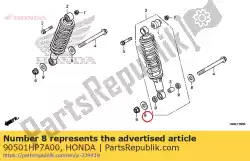 Aquí puede pedir arandela, 15 mm de Honda , con el número de pieza 90501HP7A00: