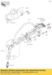 Here you can order the bolt,flanged,5x18 from Kawasaki, with part number 921540785: