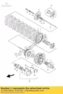 Suzuki 2120010810 versnelling goed, prima - Onderkant