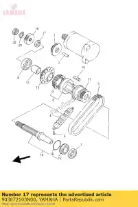 yamaha 903872103N00 coleira (4hm) - Lado inferior