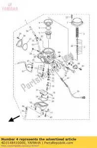 yamaha 4D3148410000 diafragma - Lado inferior