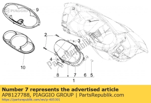 aprilia AP8127788 okno deski rozdzielczej - Dół