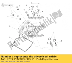 Aprilia 1A019263, Cubierta de la cabeza, OEM: Aprilia 1A019263