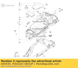 Aprilia 640939, Schraube, OEM: Aprilia 640939