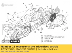 Aprilia AP0552280, Joint, OEM: Aprilia AP0552280