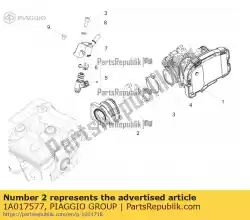 Qui puoi ordinare raccordo ammissione apr rs 125 21 da Piaggio Group , con numero parte 1A017577: