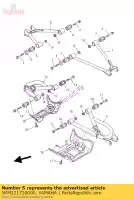 5KM221720000, Yamaha, Braccio posteriore 2 yamaha yfm 660 2002 2003 2004 2005 2006 2007, Nuovo