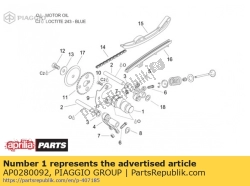 Aprilia AP0280092, Vaste katrol, OEM: Aprilia AP0280092