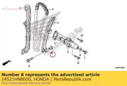 Here you can order the collar, tensioner from Honda, with part number 14521HN8000: