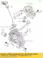 160820760, Kawasaki, 01 pump-assy-oil kawasaki  400 2017 2018 2019 2020 2021, New