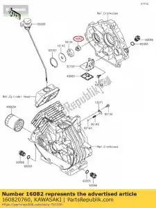 kawasaki 160820760 01 pump-assy-oil - Bottom side