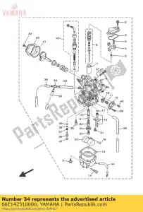 yamaha 66E142510000 mamilo - Lado inferior