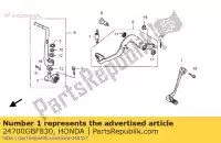 24700GBF830, Honda, pédale comp., changer honda cr 80 85 1996 1997 1998 1999 2000 2001 2002 2003 2004 2005 2006 2007, Nouveau