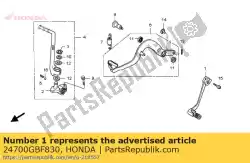 Ici, vous pouvez commander le pédale comp., changer auprès de Honda , avec le numéro de pièce 24700GBF830: