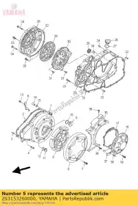 yamaha 2S3153260000 demper 2 - Onderkant