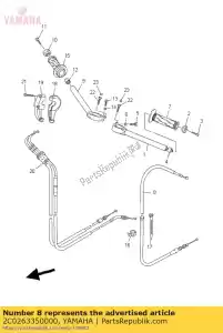 yamaha 2C0263350000 cabo, embreagem - Lado inferior