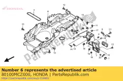 Qui puoi ordinare parafango b, rr. Da Honda , con numero parte 80100MCZ000: