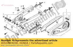 Aqui você pode pedir o ajustador, corrente em Honda , com o número da peça 40543MFAD00: