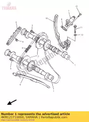 Ici, vous pouvez commander le arbre à cames 1 auprès de Yamaha , avec le numéro de pièce 4KM121710000: