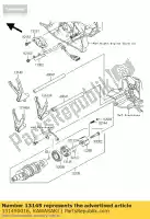 131450016, Kawasaki, tambour de changement de came vn2000-a2h kawasaki vn 2000 2004 2005 2006 2008 2009 2010, Nouveau