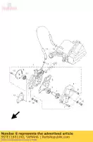 5STE11851100, Yamaha, couvercle, côté culasse 1 yamaha xf yn 50 2007 2008 2009 2010 2011, Nouveau