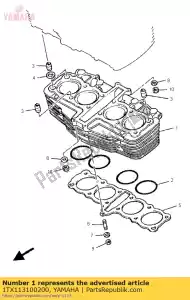 Yamaha 1TX113100200 cylindre - La partie au fond