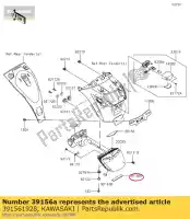 391561928, Kawasaki, almofada, 15x76x3 en650aff kawasaki  vulcan 650 2015 2016 2017 2018 2019 2020 2021, Novo