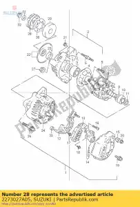 Suzuki 2273027A05 engrenage, générateur - La partie au fond