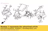 64222MY5G30ZE, Honda, kappenset, fr. bovenste * type honda cb sport s  twin x cb500s 500 , Nieuw