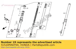 Honda 51520MAKF00 caso, l bot - Lado inferior