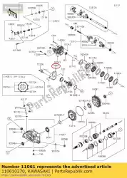 Here you can order the 01 gasket,fr cover from Kawasaki, with part number 110610270: