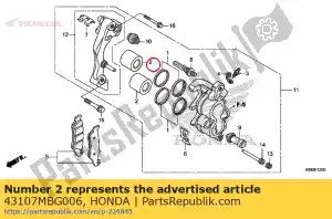 Honda 43107MBG006 t?ok 27x27 - Dół