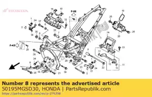 Honda 50195MGSD30 collar c, l eng ha - Lado inferior