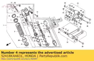 Honda 52418KA4831 anillo c, tapón (s) - Lado inferior