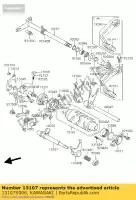 13107S006, Kawasaki, albero, bloccaggio inverso kawasaki kfx400 400 , Nuovo