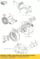 210030053, Kawasaki, estator vn900b6f kawasaki  vn vulcan 900 2006 2007 2008 2009 2010 2011 2012 2013 2014 2015 2016 2017 2018 2019 2020 2021, Novo