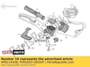 aprilia AP8114428 entrega de transmissão de gás - Lado inferior