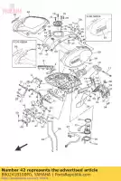 B90241B100P0, Yamaha, Pokrywa, zbiornik yamaha  xsr 900 2016 2017 2018 2019, Nowy