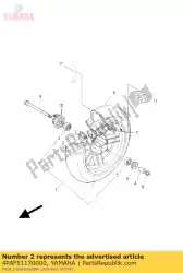 Ici, vous pouvez commander le entretoise, roulement auprès de Yamaha , avec le numéro de pièce 4PAF51170000: