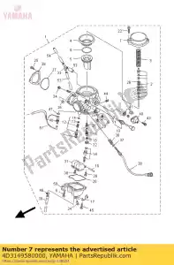 yamaha 4D3149580000 capa, diafragma - Lado inferior