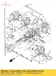 Ici, vous pouvez commander le carburateur assy 1 auprès de Yamaha , avec le numéro de pièce 4BR149012200: