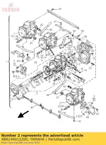 Yamaha 4BR149012200 carburetor assy 1 - Bottom side