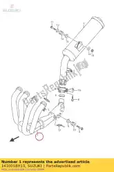 Qui puoi ordinare scarico da Suzuki , con numero parte 1410018H13: