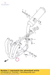 suzuki 1410018H13 scarico - Il fondo