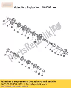 ktm 46033001000 wa? g?ówny 13-t - Dół