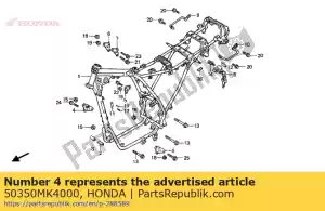 Honda 50350MK4000 quedarse, r fr eng han - Lado inferior