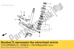 Aqui você pode pedir o haste sub assy., direção em Honda , com o número da peça 53219MBA610: