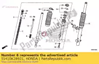 51410K28921, Honda, tubo comp, fr tenedor honda crf  fb f crf125fb lw crf125f 125 , Nuevo