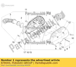 Qui puoi ordinare scatola del filtro dell'aria completa da Piaggio Group , con numero parte 878049: