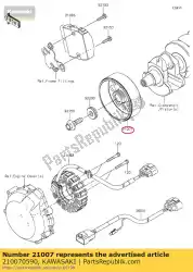 Aqui você pode pedir o rotor zx1400fdf em Kawasaki , com o número da peça 210070590: